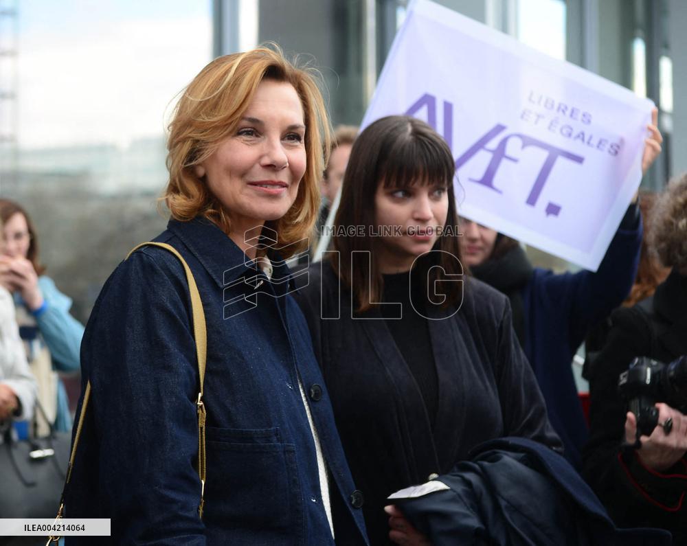 Victims Arrive At Depardieu Trial For Sexual Assault - Paris