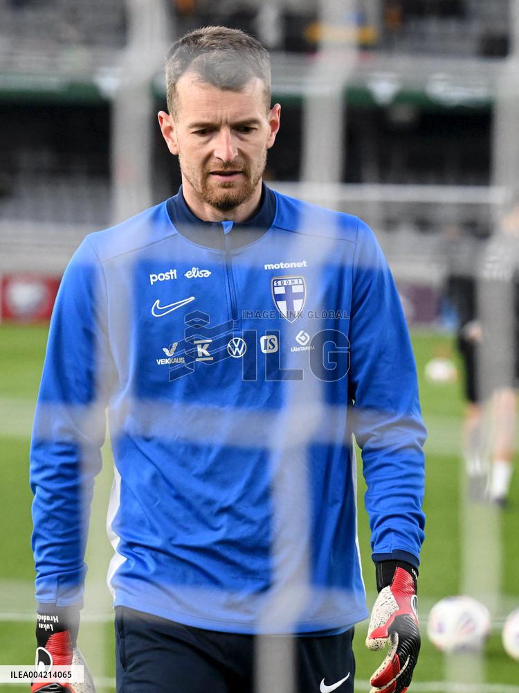 FIFA World Cup 2026 European qualifier Group G football match Lithuania vs Finland