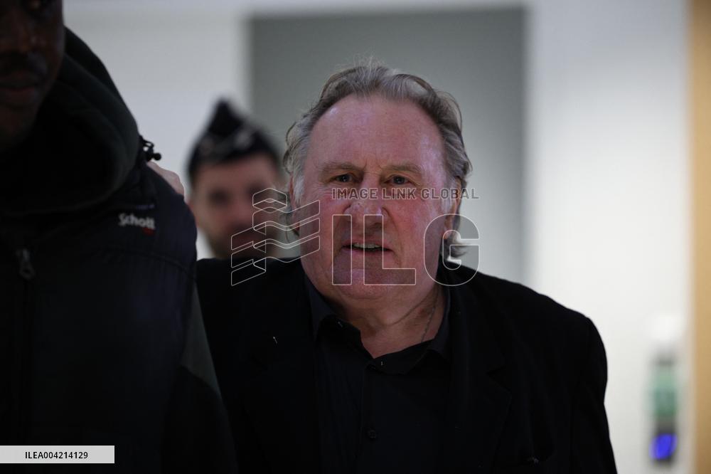 Gerard Depardieu Trial For Sexual Assault - Paris