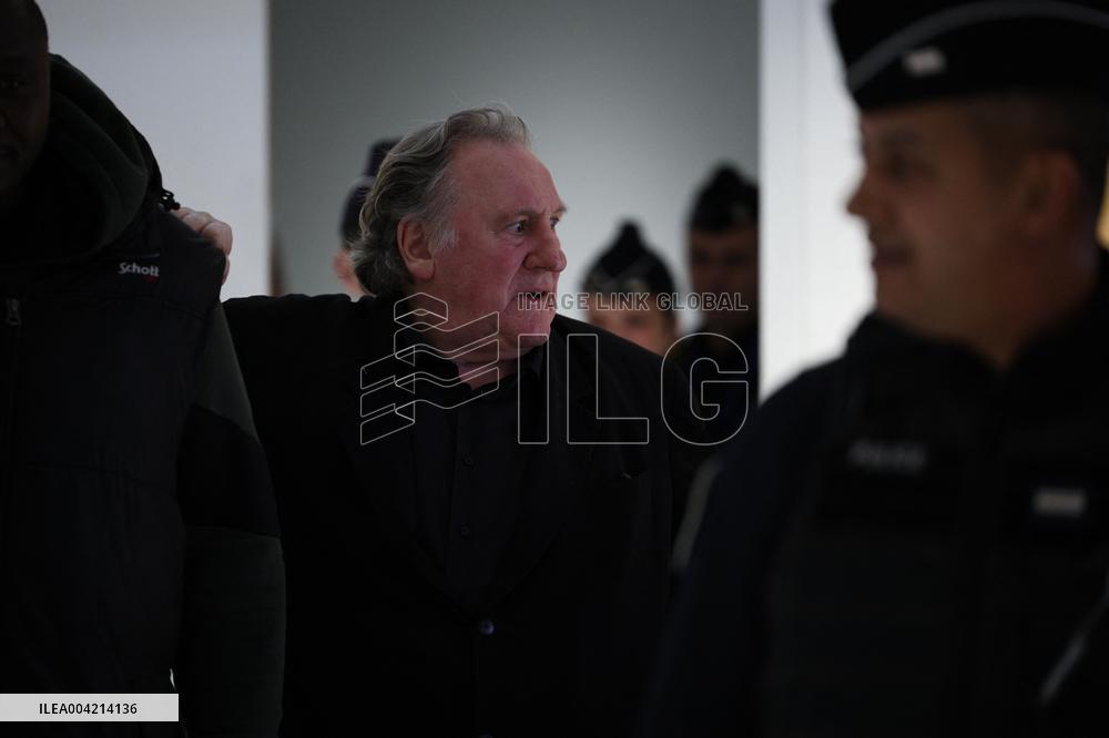Gerard Depardieu Trial For Sexual Assault - Paris