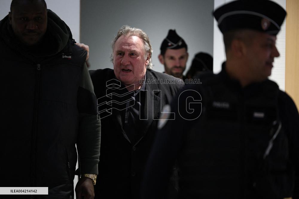 Gerard Depardieu Trial For Sexual Assault - Paris