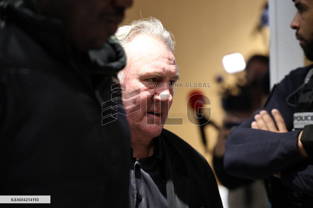 Gerard Depardieu Trial For Sexual Assault - Paris
