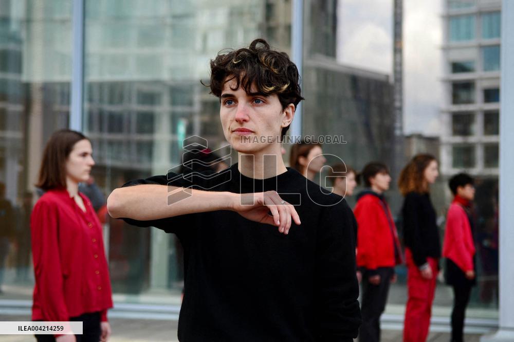 Depardieu Trial - Rally In Support Of The Victims - Paris