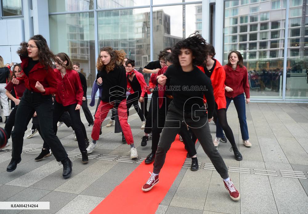 Depardieu Trial - Rally In Support Of The Victims - Paris