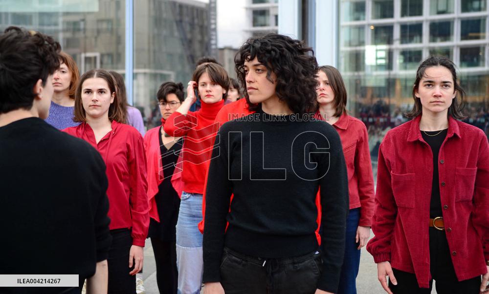 Depardieu Trial - Rally In Support Of The Victims - Paris