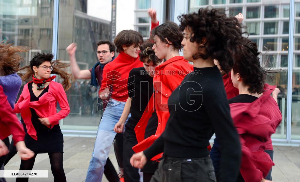 Depardieu Trial - Rally In Support Of The Victims - Paris