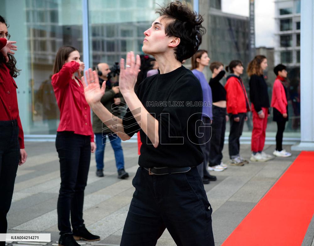 Depardieu Trial - Rally In Support Of The Victims - Paris
