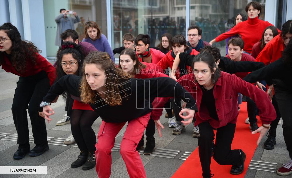 Depardieu Trial - Rally In Support Of The Victims - Paris