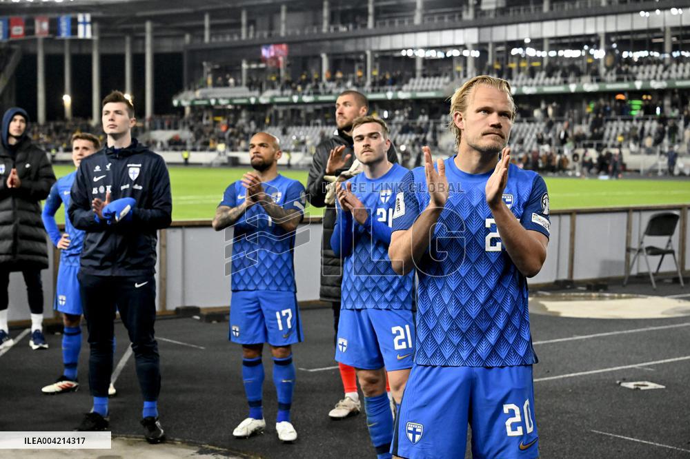 FIFA World Cup 2026 European qualifier Group G football match Lithuania vs Finland