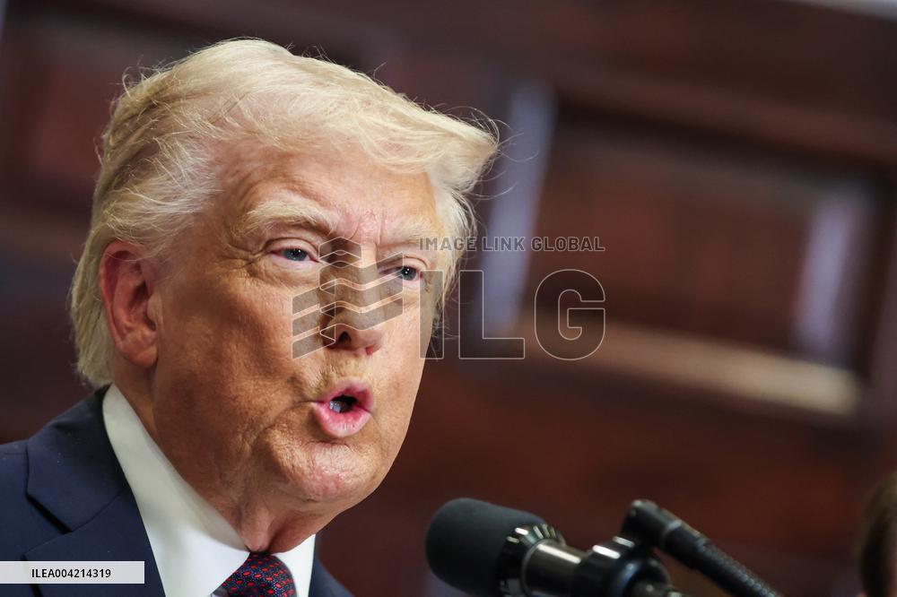 DC: President Donald Trump speaks alongside Louisiana Governor Jeff Landry