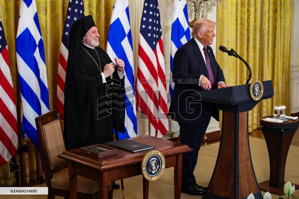 DC: President Trump Celebrates Greek Independence Day at the White House