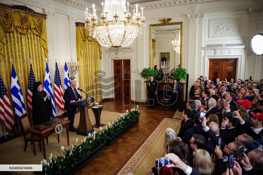 DC: President Trump Celebrates Greek Independence Day at the White House