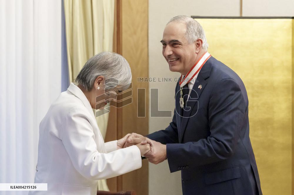 Senator Francisco Javier Chahuán was awarded the "Order of the