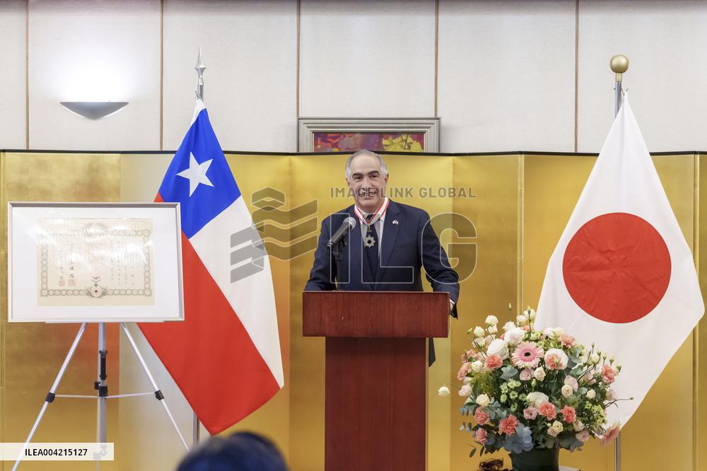 Senator Francisco Javier Chahuán was awarded the "Order of the