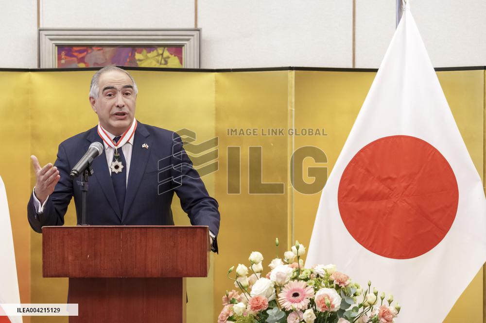 Senator Francisco Javier Chahuán was awarded the "Order of the