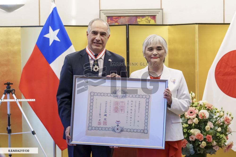 Senator Francisco Javier Chahuán was awarded the "Order of the