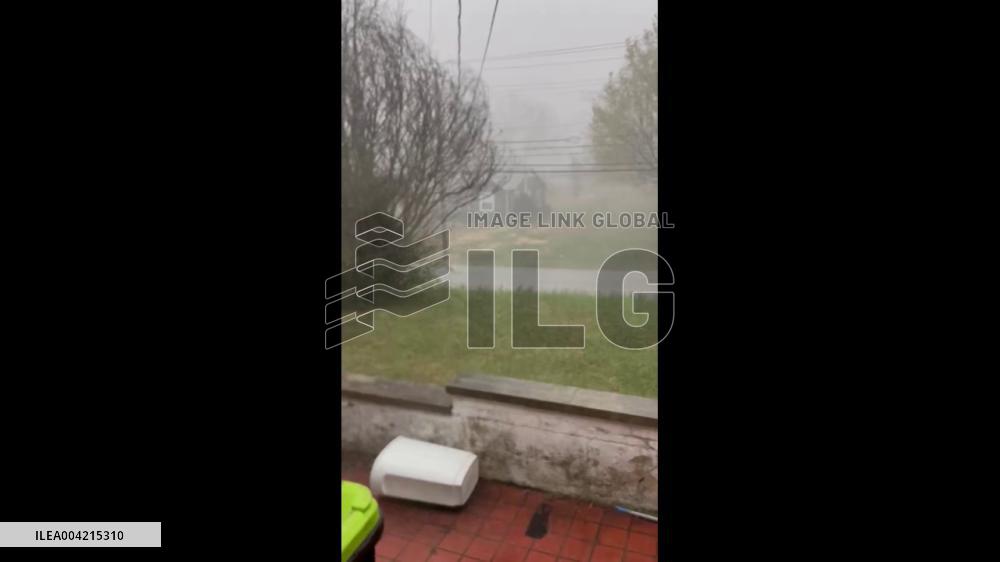 US: Severe Storms Batter Kentucky With Hail and Strong Winds 2