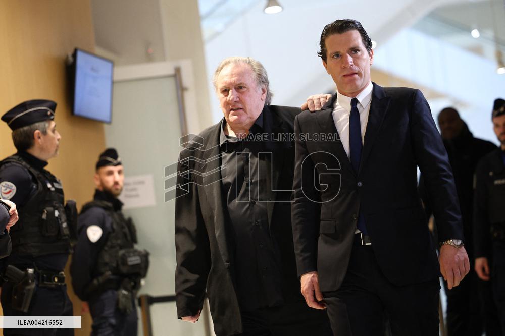 Gerard Depardieu Trial For Sexual Assault - Paris