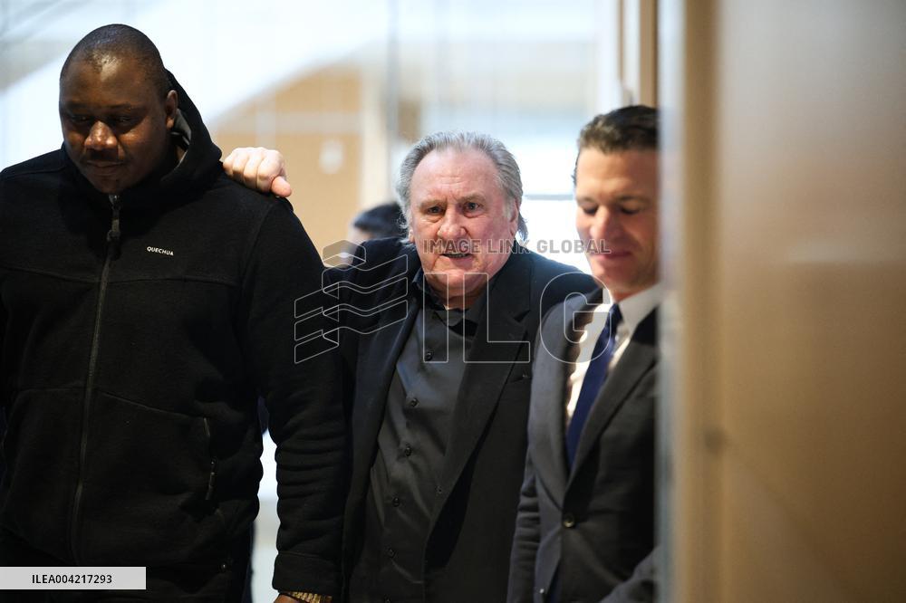 Gerard Depardieu Trial For Sexual Assault - Paris