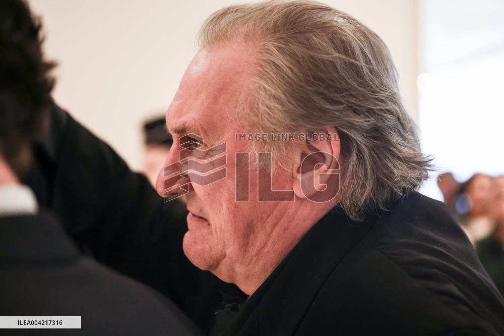 Gerard Depardieu Trial For Sexual Assault - Paris