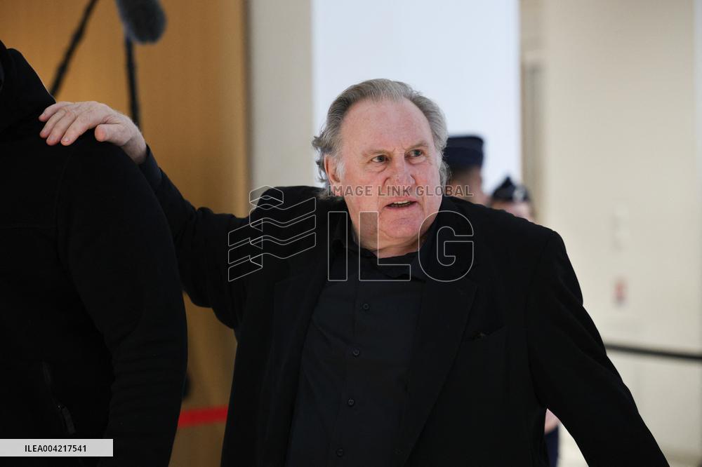 Gerard Depardieu Trial For Sexual Assault - Paris