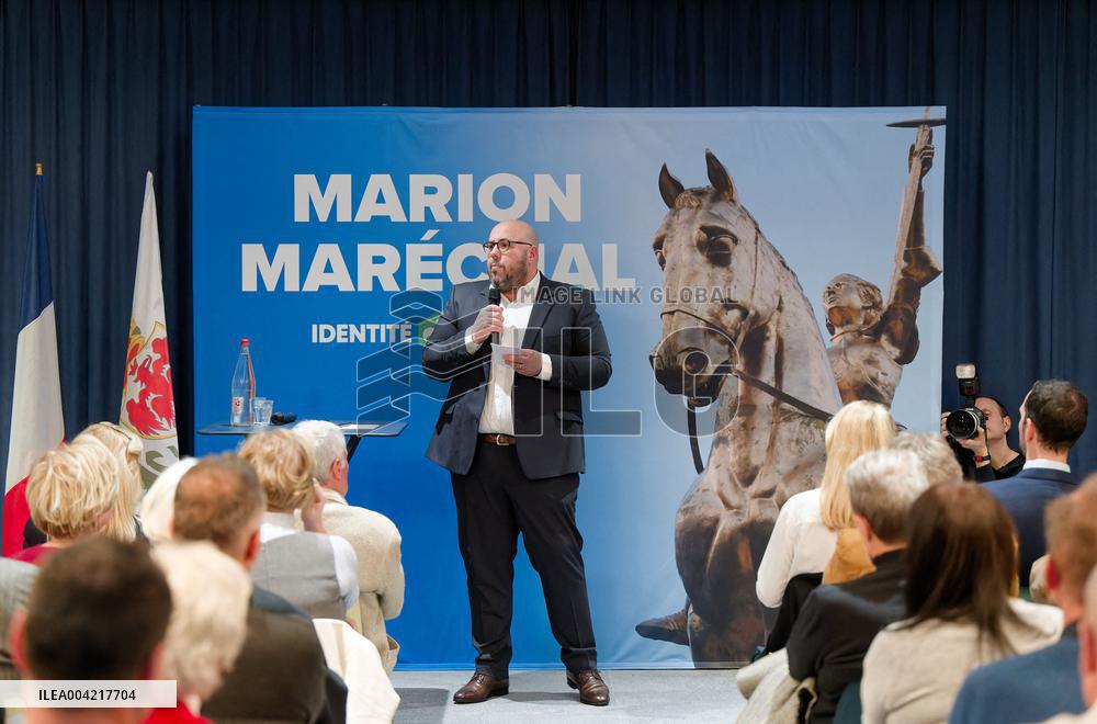 Marion Marechal Discusses Immigration Policy at Nice Meeting - Nice