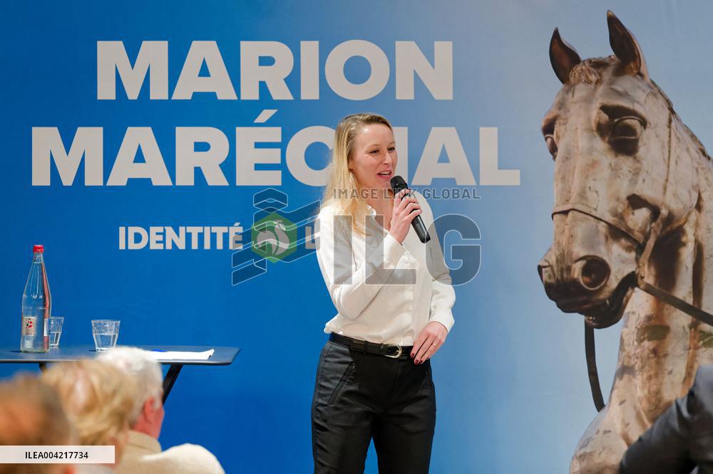 Marion Marechal Discusses Immigration Policy at Nice Meeting - Nice