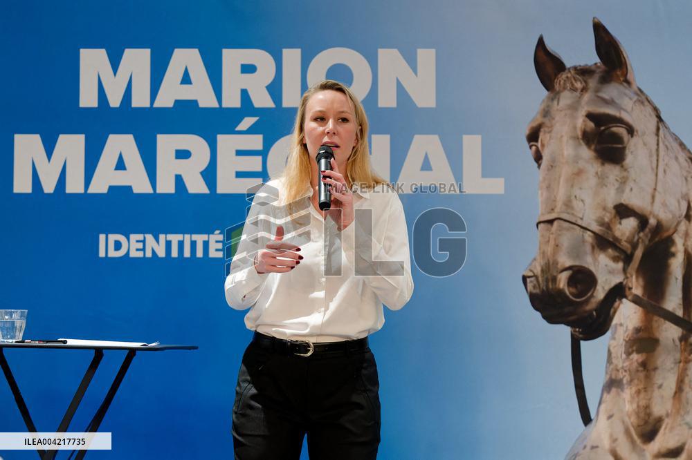 Marion Marechal Discusses Immigration Policy at Nice Meeting - Nice