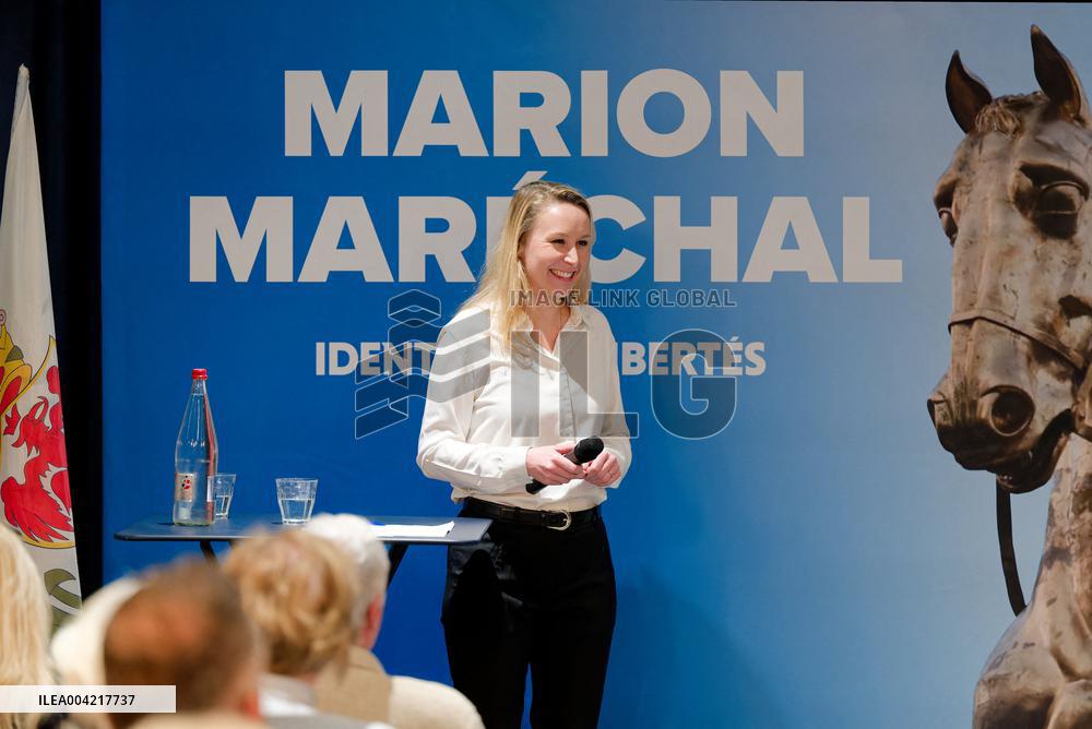 Marion Marechal Discusses Immigration Policy at Nice Meeting - Nice