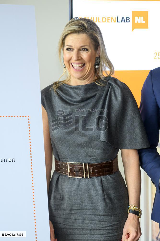 Queen Maxima At SchuldenlabNL Meeting - Amsterdam