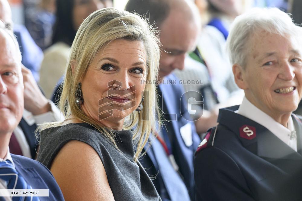 Queen Maxima At SchuldenlabNL Meeting - Amsterdam