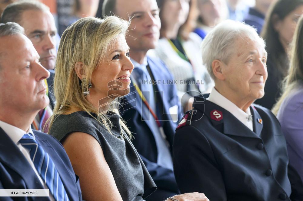 Queen Maxima At SchuldenlabNL Meeting - Amsterdam