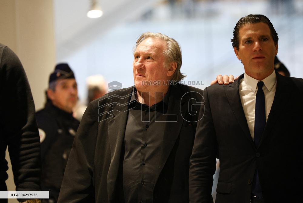 Gerard Depardieu Trial For Sexual Assault - Paris