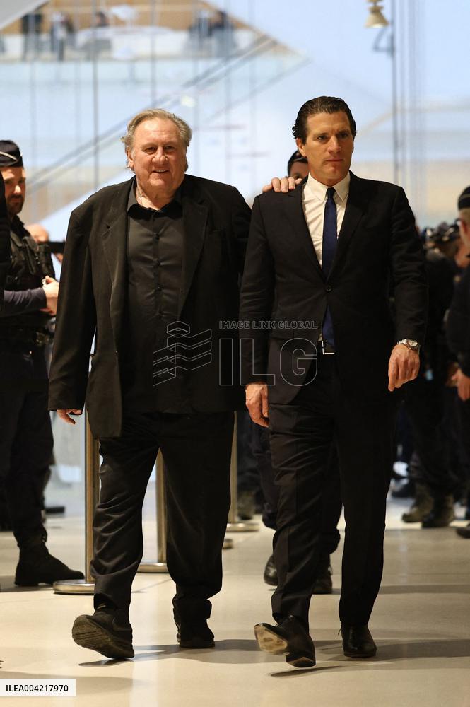 Gerard Depardieu Trial For Sexual Assault - Paris
