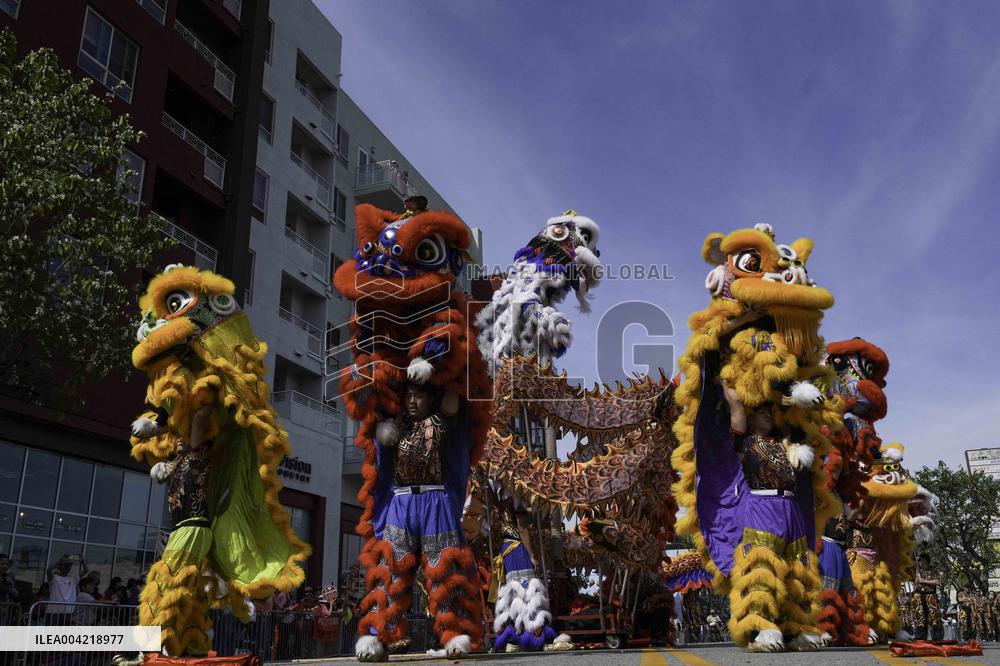 Golden Dragon Parade in Chinatown - LA