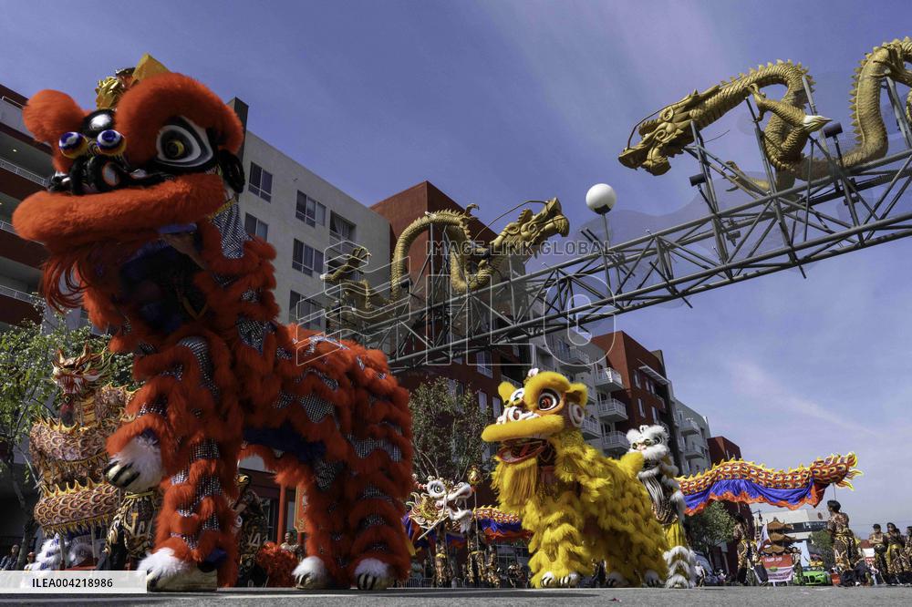 Golden Dragon Parade in Chinatown - LA