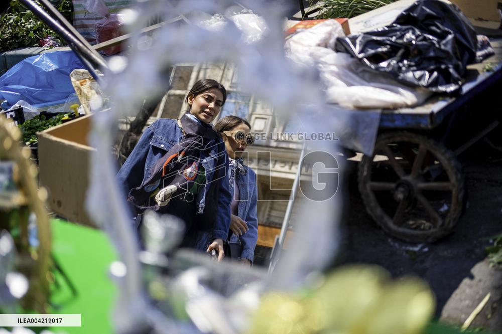 Iranian Women On The Streets Disregarding Compulsory Hijab - Tehran