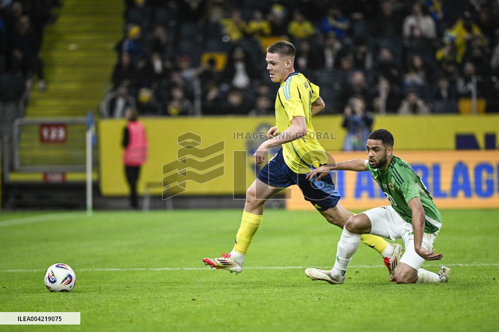 SOCCER FRIENDLY SWEDEN-NORTHERN IRELAND