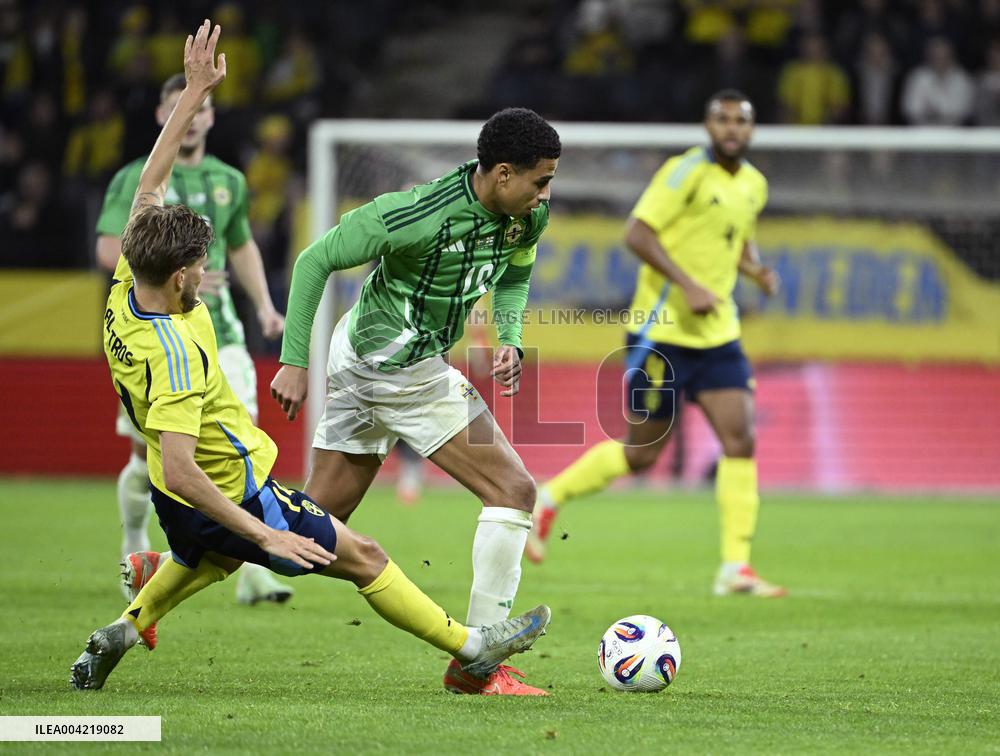 SOCCER FRIENDLY SWEDEN-NORTHERN IRELAND