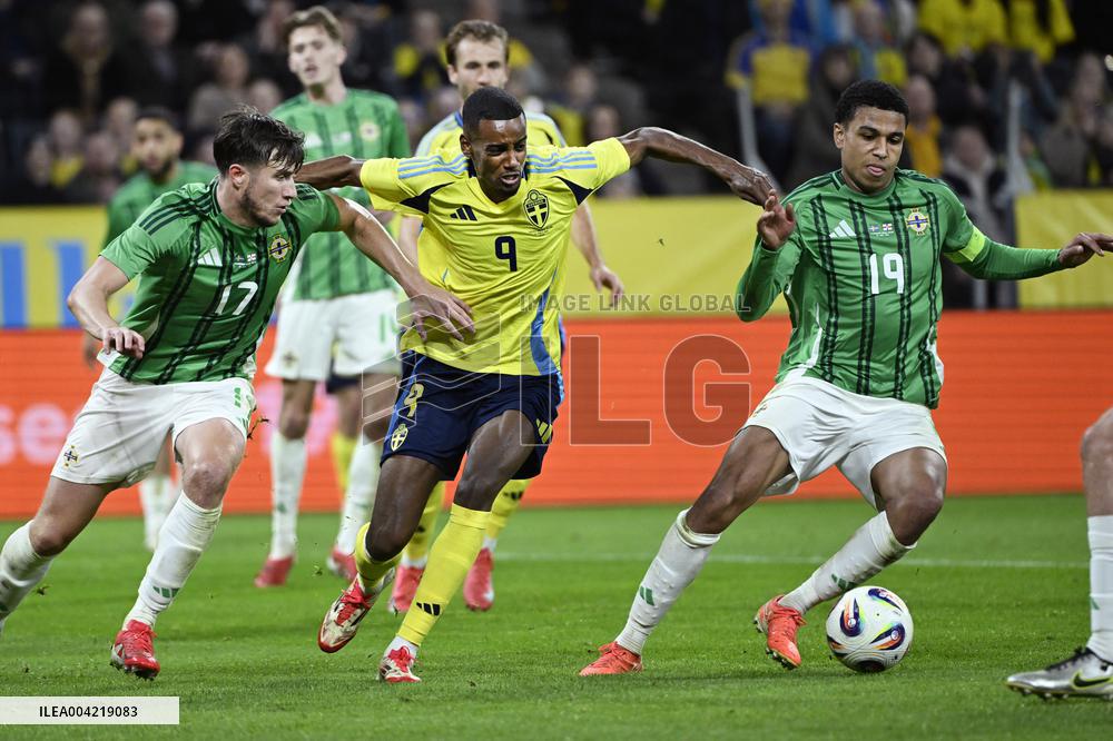 SOCCER FRIENDLY SWEDEN-NORTHERN IRELAND