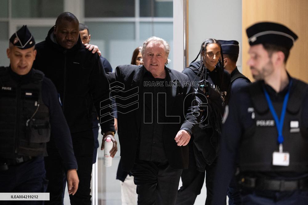 Gerard Depardieu Trial For Sexual Assault - Paris
