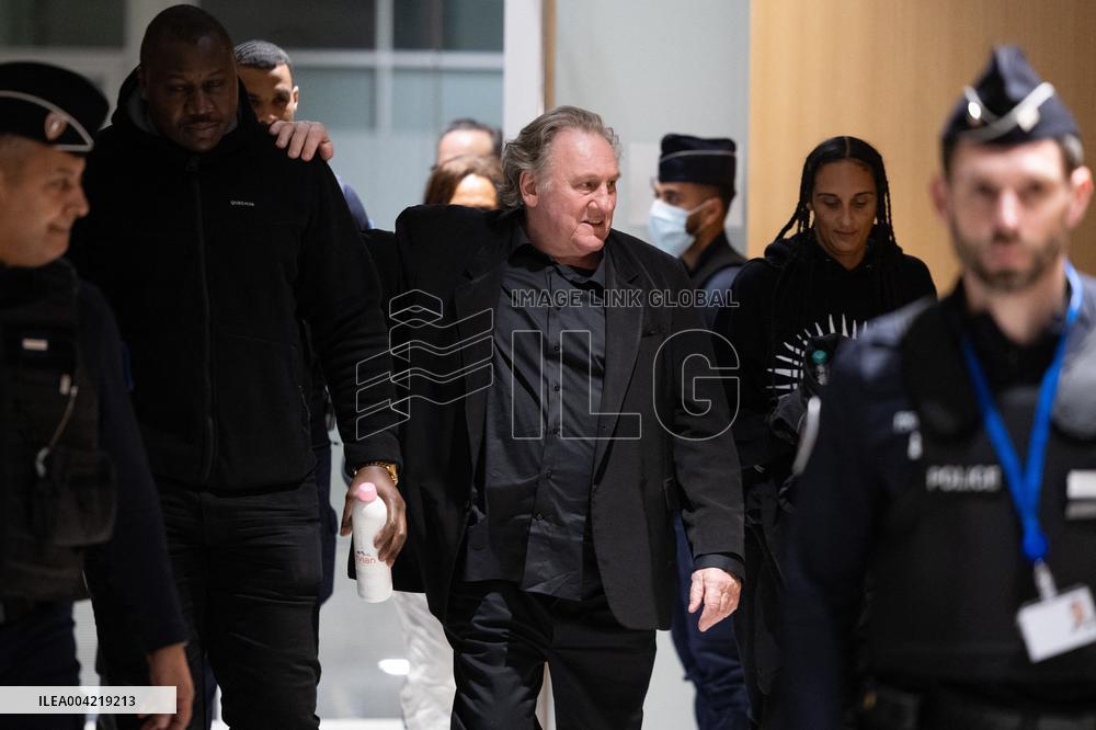 Gerard Depardieu Trial For Sexual Assault - Paris