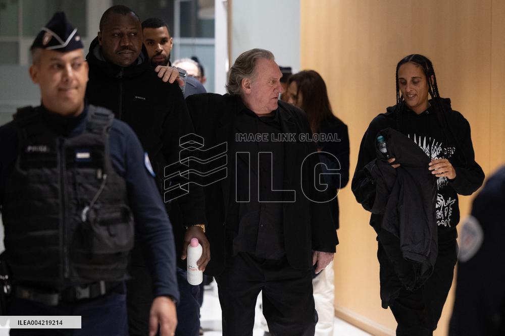 Gerard Depardieu Trial For Sexual Assault - Paris