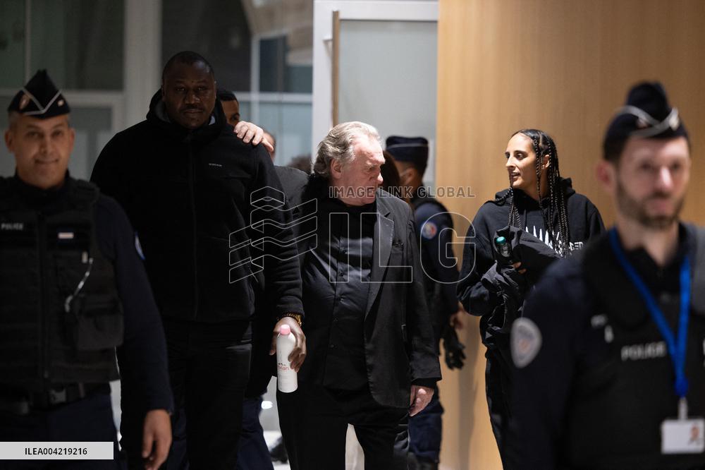 Gerard Depardieu Trial For Sexual Assault - Paris