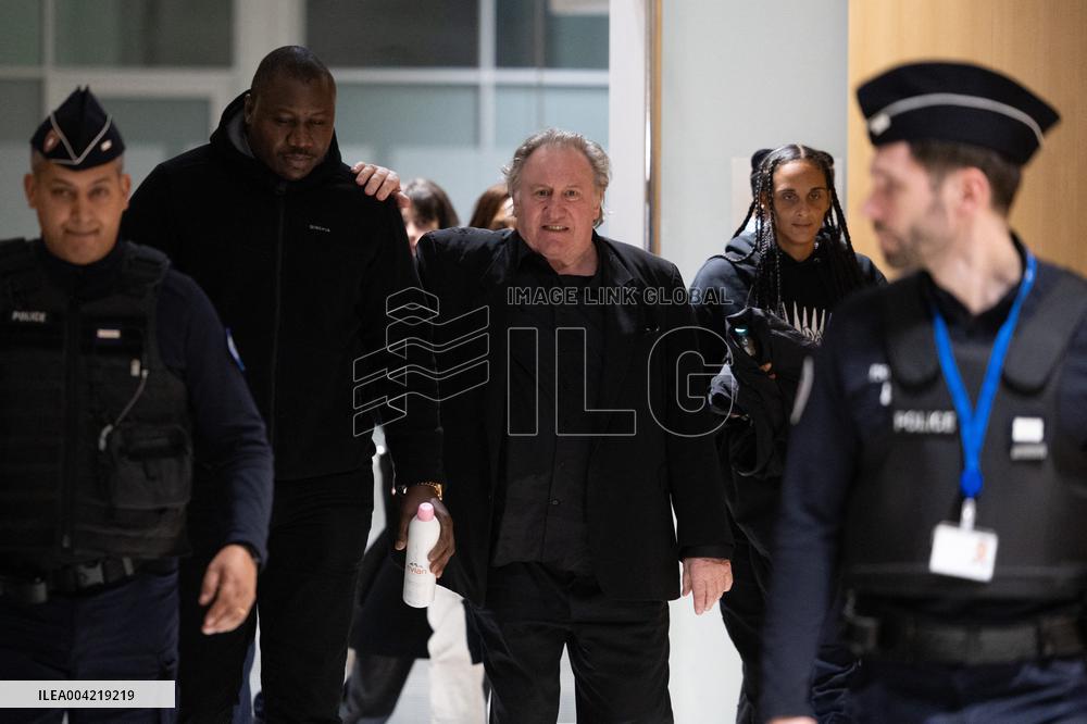 Gerard Depardieu Trial For Sexual Assault - Paris