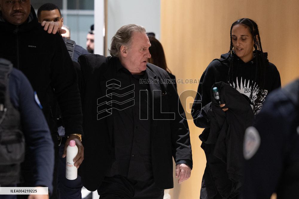 Gerard Depardieu Trial For Sexual Assault - Paris
