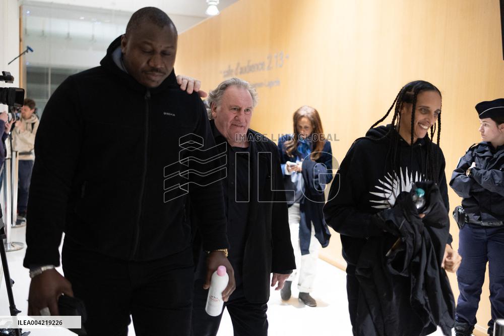 Gerard Depardieu Trial For Sexual Assault - Paris