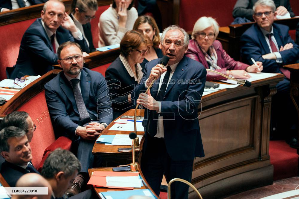 Questions to the government at the National Assembly - Paris AJ