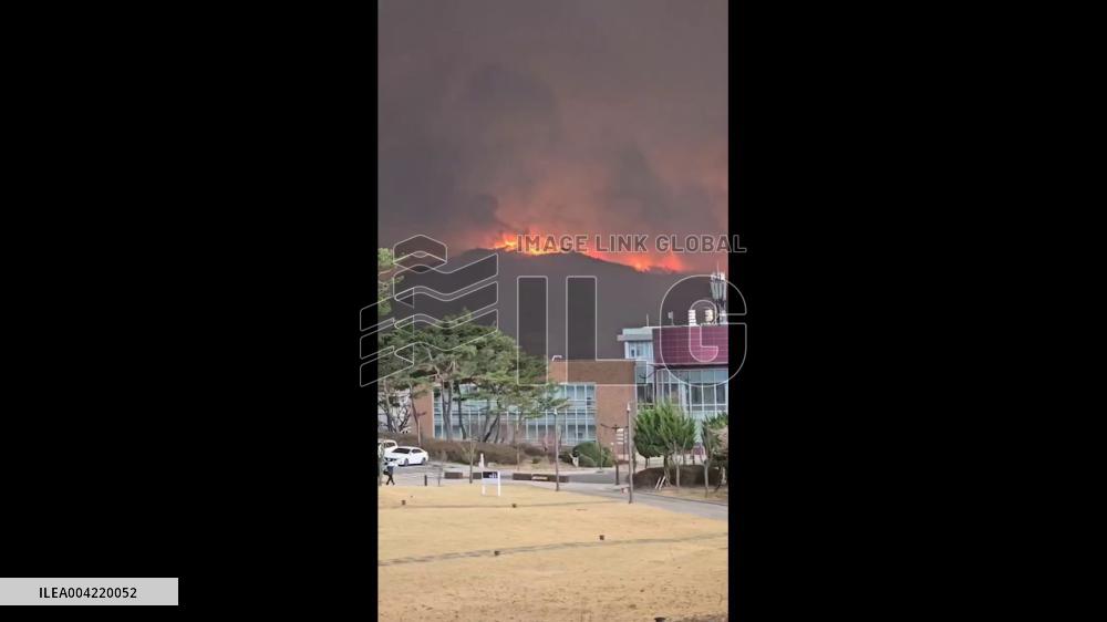 South Korea: Raging Wildfire Threatens UNESCO Site in Andong