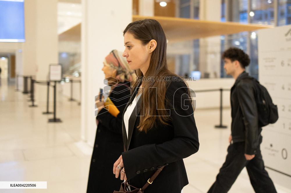 Magda Vavrusova Leaves Depardieu Trial For Sexual Assault - Paris